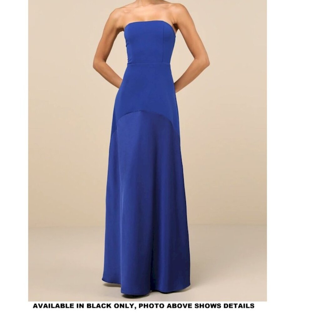 Lulu's Black Strapless Maxi Dress - Picture 8 of 8